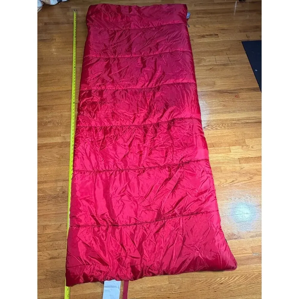 Ozark Trail 50 Degree Warm Weather Sleeping Bag 33 x 75 inches Red & Gray